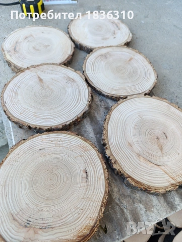Дървени шайби бор, снимка 2 - Декорация за дома - 53583812