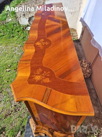 Италиански уникален комод с богата Интарзия , снимка 9 - Шкафове - 52712641