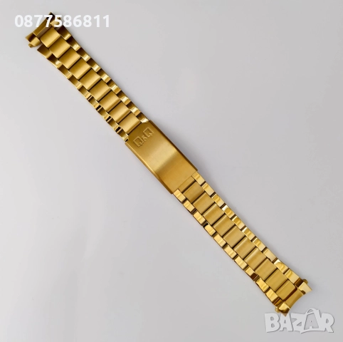 НОВА БИКОЛОРНА ЗЛАТИСТА И СРЕБРИСТА  ВЕРИЖКА ЗА ЧАСОВНИК. ЖЪЛТА и БЯЛА СТОМАНЕНА ВЕРИЖКА.VERIJKA, снимка 5 - Каишки за часовници - 51614582