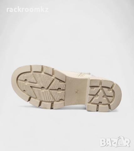 Дамски боти с цип и връзки в бежово B4170-2 beige, снимка 4 - Дамски боти - 52469908