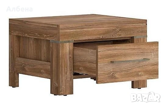 Нощно шкафче GENT KOM1S – Дъб Стърлинг, снимка 3 - Шкафове - 53871878