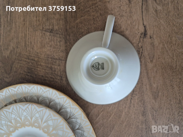 Троен сет за чай , снимка 5 - Чаши - 51523968