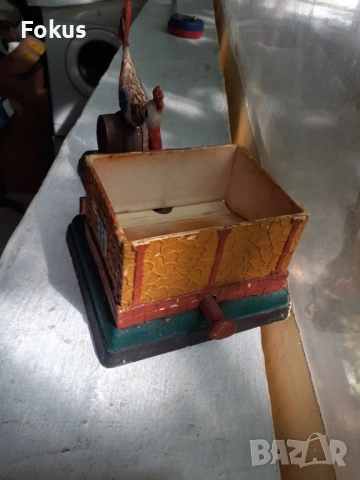 Стара невероятна руска играчка -табакера за цигари, снимка 5 - Антикварни и старинни предмети - 53423475