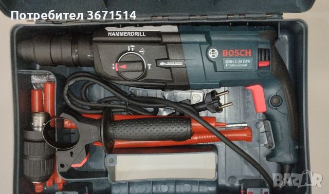 Перфоратор Bosch , снимка 3 - Куфари с инструменти - 46202688