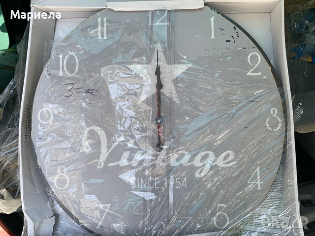 Винтидж Часовник за Стена 58см / Стенен часовник в ретро стил, снимка 3 - Други стоки за дома - 52243436