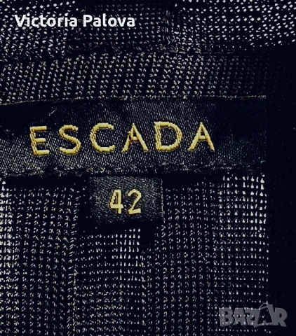 QUIET LUXURY  прекрасна черна жилетка ESKADA лукс, снимка 5 - Жилетки - 51300114