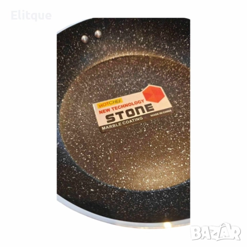 Тиган с  незалепващо мраморно покритие, различни размери, снимка 5 - Съдове за готвене - 52894826