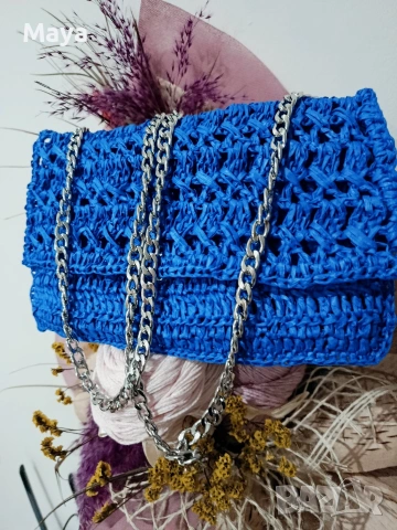 Ръчно плетена чанта , снимка 3 - Чанти - 53592011