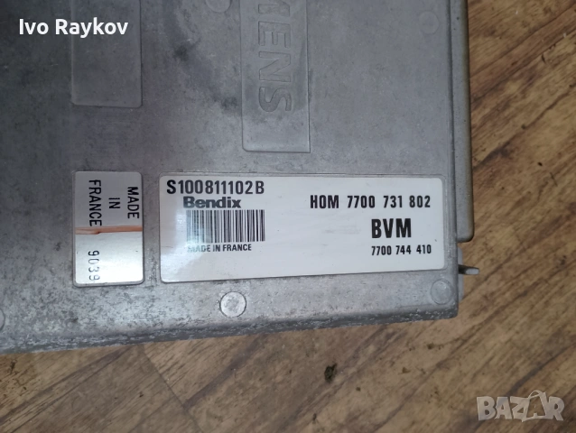 Компютър Двигател Bendix S100811102-B , HOM 7700731802 BVM за Renault, снимка 4 - Части - 53725082