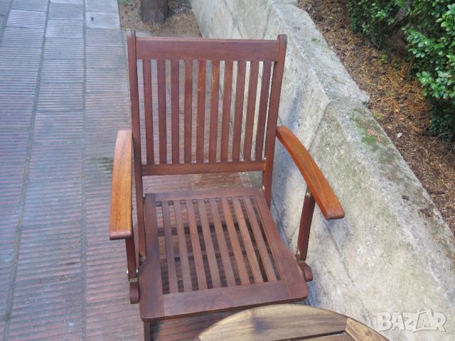 Градински мебели от тиково дърво- маса ,2бр. стол, снимка 5 - Къмпинг мебели - 45357782