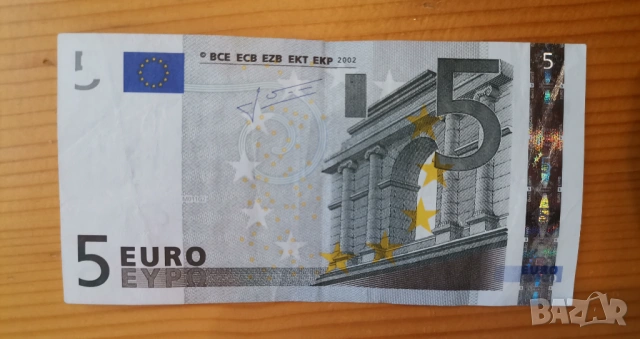 5 евро 2002 Първа емисия 