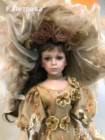  Красива керамична кукла 70 см, снимка 1 - Колекции - 45526589