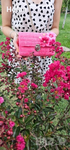 Дамски чанти плетени на една кука, снимка 8 - Чанти - 52060861