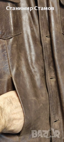 Мъжко кожено яке , снимка 3 - Якета - 54244879