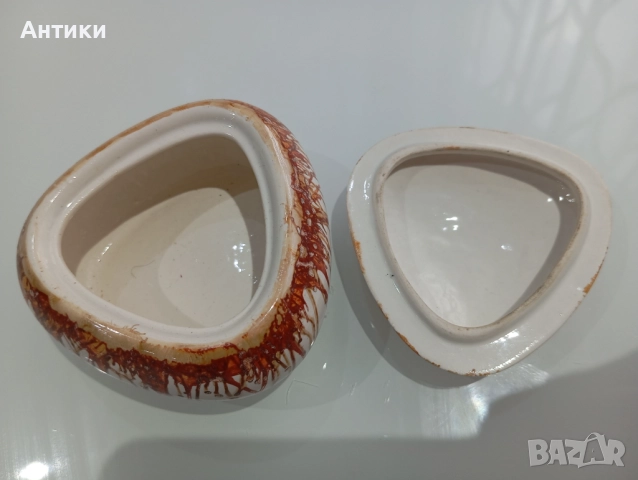 Стара Порцеланова кутия за бижута  , снимка 6 - Други - 52493048