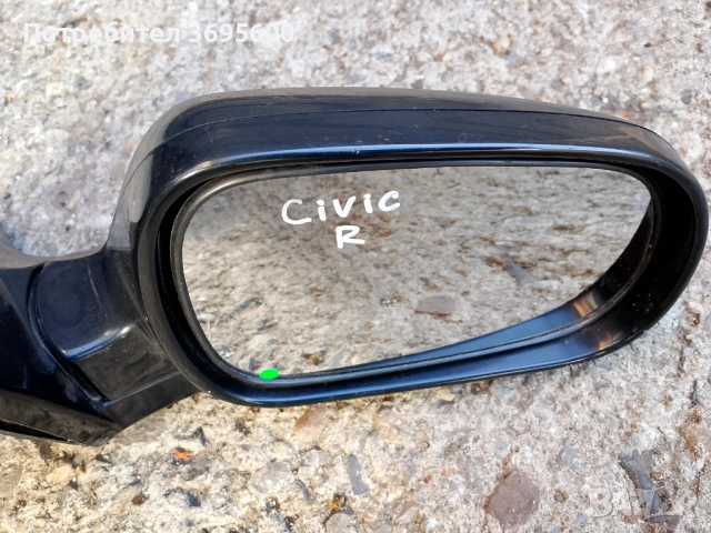 Дясно огледало Honda Civic 6 Хонда Сивик 6 огледала / странично / черно, снимка 3 - Части - 52882932