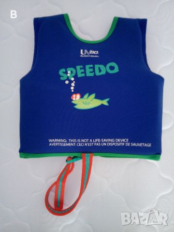 Детска жилетка за плуване Speedo Printed Neoprene Swim Vest 2-4 г, снимка 2 - Водни спортове - 46617174