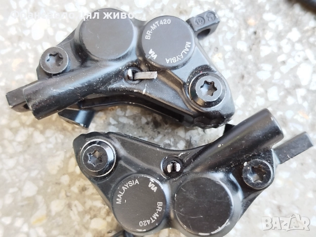 Четери бутални калипери за велосипед Shimano br mt 420 
