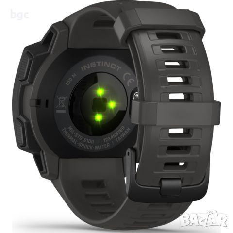 НОВ Смарт часовник Garmin Instinct, 45 mm, Silicone strap, Black, - 24 месеца гаранция, снимка 6 - Смарт часовници - 46602335