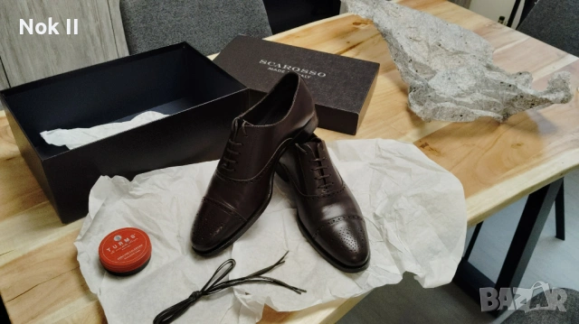 Кожени обувки SCAROSSO 42.5 nomer, снимка 6 - Официални обувки - 53615510