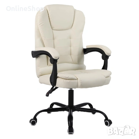 Ергономичен офис стол , Черен/Бял, снимка 11 - Столове - 53453161