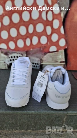 Английски дамски маратонки от естествена кожа-Reebok, снимка 4 - Маратонки - 53809360