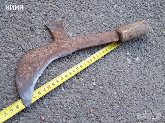 Топор косер сърп, снимка 4 - Антикварни и старинни предмети - 53864880