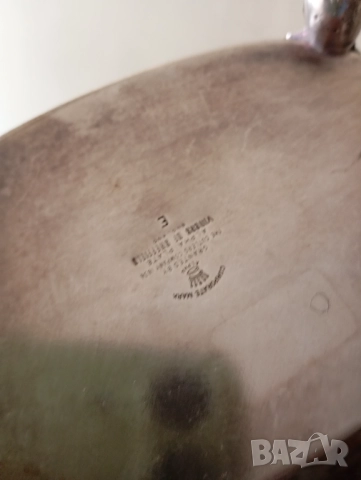 Посребрена кана за кафе,чай арт деко, снимка 6 - Антикварни и старинни предмети - 52533306