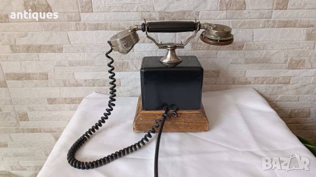 Стар немски телефон със слушалка - 1930" година, снимка 6 - Антикварни и старинни предмети - 46371802