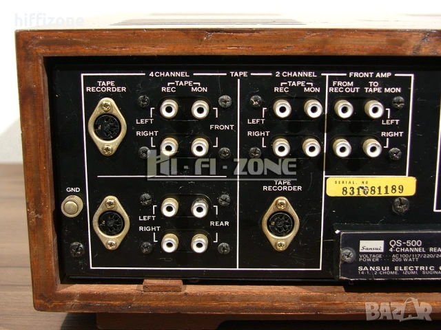 Усилвател  Sansui qs-500 , снимка 8 - Ресийвъри, усилватели, смесителни пултове - 53708217
