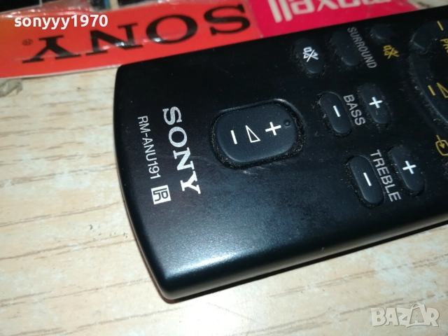 SONY RM-ANU191 REMOTE CONTROL 2310252246, снимка 6 - Ресийвъри, усилватели, смесителни пултове - 52160308
