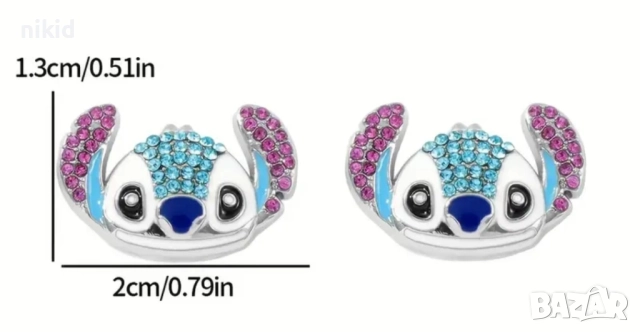 Стич stitch детски обици обеци обички, снимка 9 - Други - 44768472