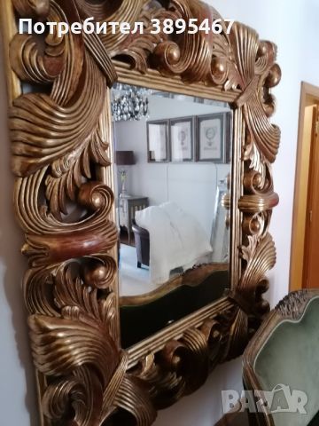 Бароково огледало , снимка 4 - Антикварни и старинни предмети - 45974075