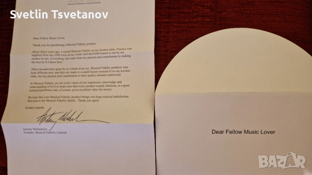 Musical Fidelity M1HPAP слушалков усилвател , снимка 7 - Ресийвъри, усилватели, смесителни пултове - 52158369