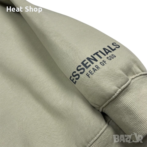 Мъжка блуза Fear Of God Essentials Reflective Logo Sweatshirt, снимка 4 - Блузи - 53186020