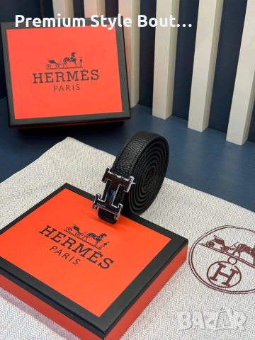 Колани hermes от естествена кожа в кутия 2см, снимка 10 - Колани - 53933169