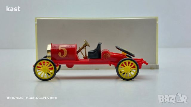 KAST-Models Умален модел на ALFA ROMEO F1 60CV N 5 1911 Politoys Made in Italy 1/45, снимка 4 - Колекции - 46240591