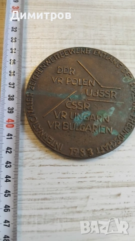 Огромен бронзов плакет, снимка 2 - Антикварни и старинни предмети - 54058277