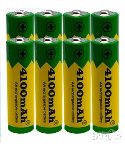 Ново висококачествено зарядно устройство + 8 бр. акумулаторни батерии AA 4100mah 1.5V комплект акуму, снимка 17 - Батерии, зарядни - 47803896