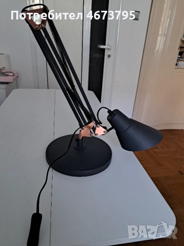 Настолна метална лампа SALLY TL1 черна, снимка 2 - Настолни лампи - 52791647