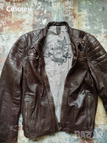 Мъжко кожено яке Gipsy M, снимка 4 - Якета - 53935925