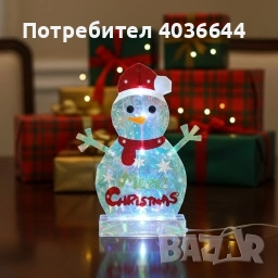 LED светещ снежен човек Merry Christmas, снимка 4 - Лед осветление - 52298006