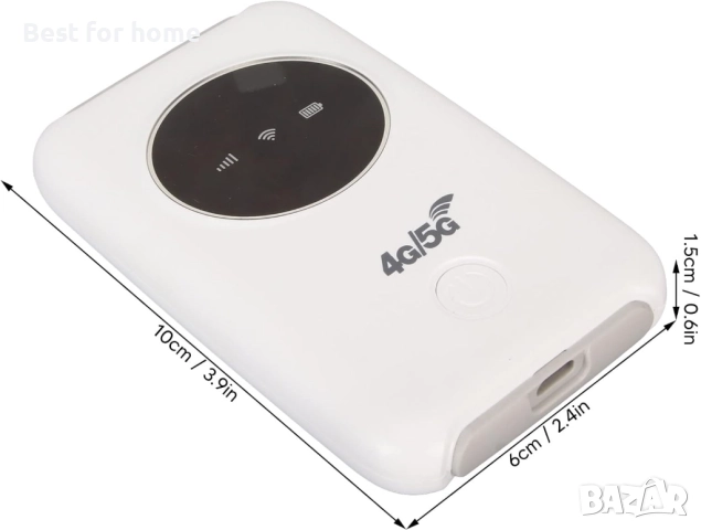 USB WiFi преносим, 5G високоскоростен модем,със слот за SIM карта, до 10 потребители, снимка 2 - Рутери - 51485083