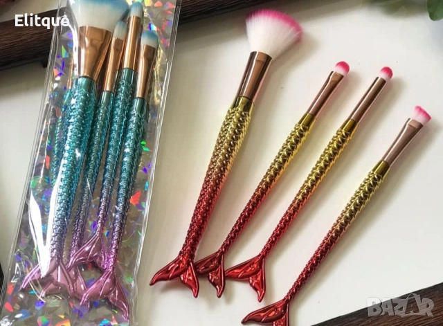 🧜‍♀️ Професионални четки за грим “Русалка” HZS33