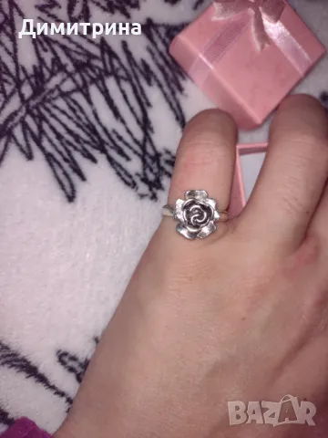 Дамски пръстен с печат 925, снимка 5 - Пръстени - 49605863