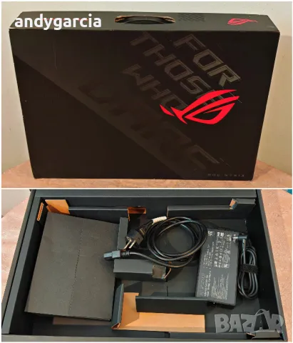 ASUS ROG STRIX SCAR/AMD Ryzen 9 5900HX/NVidia RTX 3080 16GB/16GB RAM/512GB SSD/17.3 IPS 360Hz, снимка 2 - Лаптопи за игри - 49009926