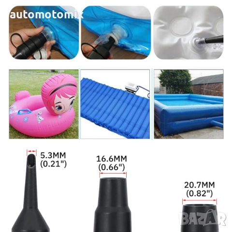 Електрическа помпа за въздух 12V, 70W - 43096, снимка 4 - Аксесоари и консумативи - 51692604