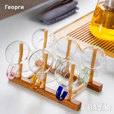 6 чаши от високо боросиликатно стъкло