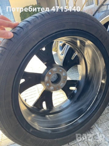 Продавам гуми с джанти:  Гуми: Kleber-летни 245/40/18  Гумите са на 2 сезона в много добро състояние, снимка 14 - Гуми и джанти - 53645630