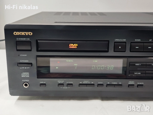 стерео усилвател ресийвър DVD CD плейър ONKYO DR-90, снимка 2 - Ресийвъри, усилватели, смесителни пултове - 51856025